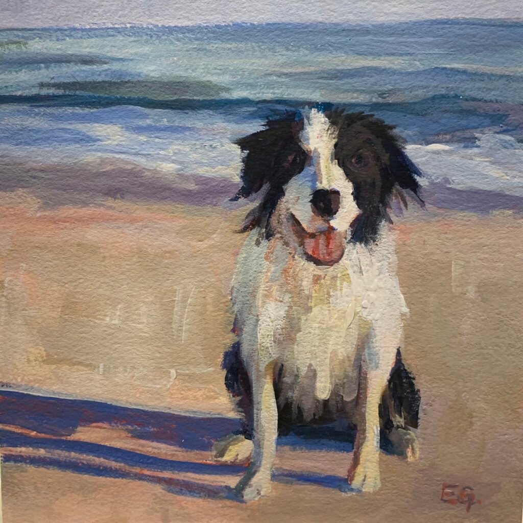 Beach Bum, 10x10, Acrylic, Beth Goodman