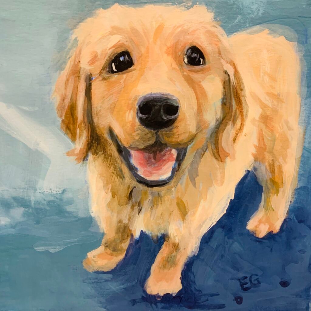 Hi, 14x14, Acrylic, Beth Goodman