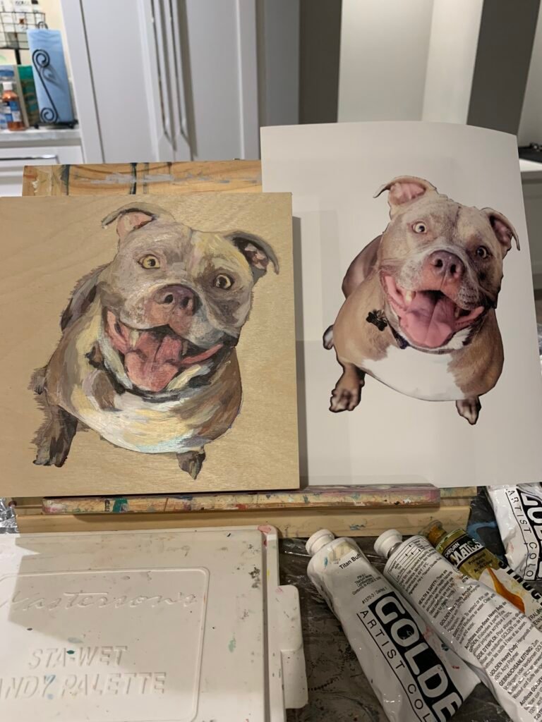 Hello There! 12x12, Acrylic, Beth Goodman