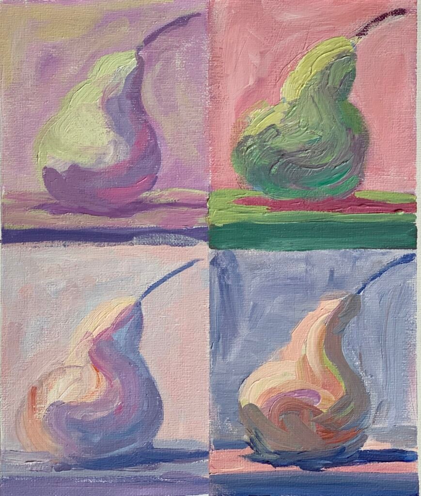 Still life studies using monochromatic, analogous, complementary and triadic color schemes - Acrylic - Beth Goodman