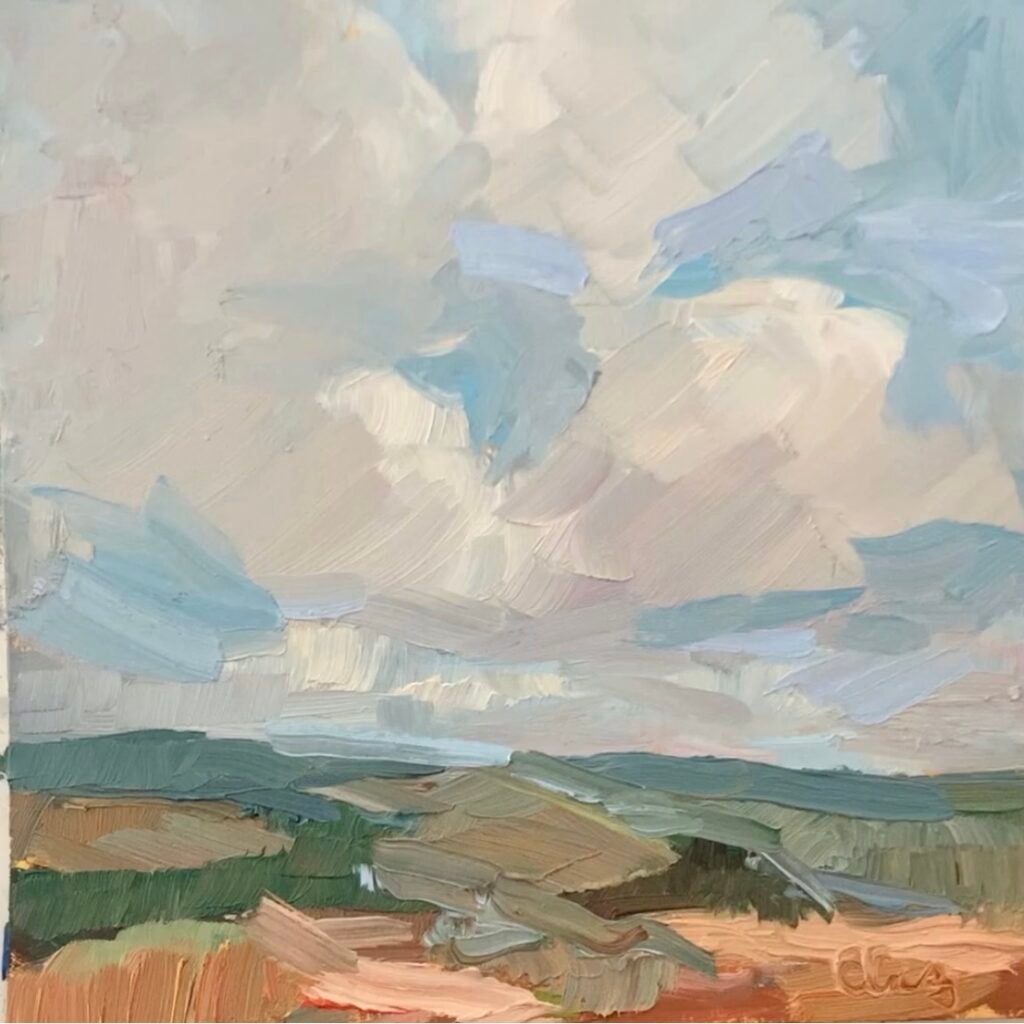 Endless Sky - Oil Paint 12x12 - Beth Goodman